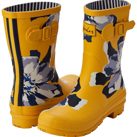 ♥️ Joules Women's Molly Mid Height Wellies Rain Boot - Picture 1 of 7